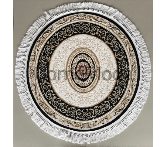 Акриловий килим Zarina 2657A Cream-navy - Висока якість за найкращою ціною в Україні зображення 2.