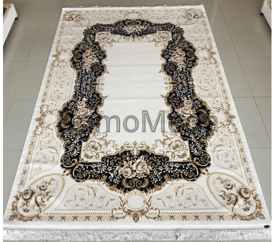 Акриловий килим Zarina 2693A Cream-navy - Висока якість за найкращою ціною в Україні