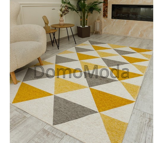 Синтетичний килим ALMINA 131701 grey/yellow Купити в інтернет магазині ДомоМода Синтетичний килим ALMINA 131701 grey/yellow - Висока якість за найкращою ціною в Україні