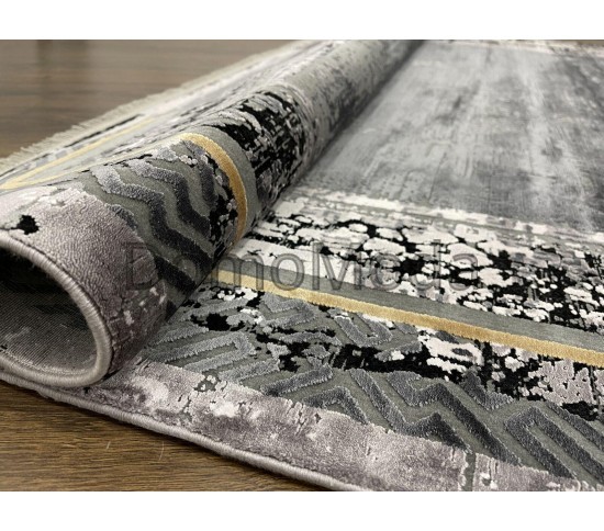 Бамбуковий килим COUTURE 0867C , BLACK ANTHRACITE Купити в інтернет магазині ДомоМода фото 3 Бамбуковий килим COUTURE 0867C , BLACK ANTHRACITE - Висока якість за найкращою ціною в Україні зображення 3.