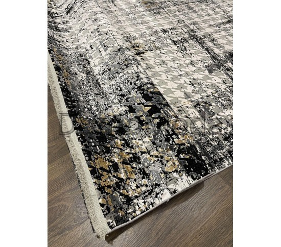 Бамбуковый ковер COUTURE  0872B , GREY BLACK Купить в интернет магазине ДомоМода фото 2 Бамбуковый ковер COUTURE  0872B , GREY BLACK - высокое качество по лучшей цене в Украине изображение 2.