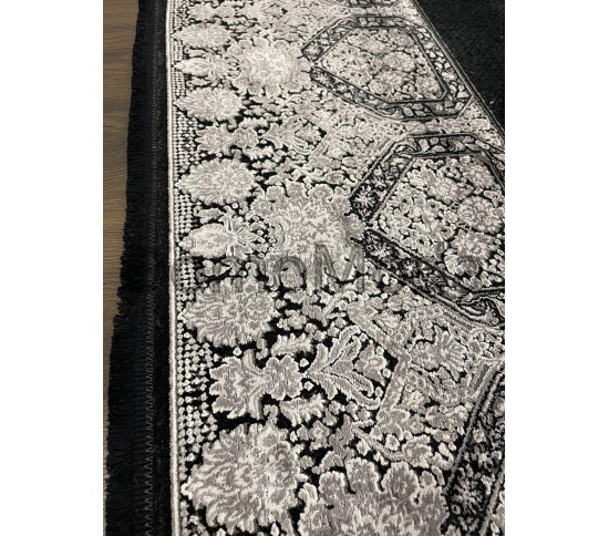 Бамбуковый ковер COUTURE 0924A , BLACK GREY Купить в интернет магазине ДомоМода фото 4 Бамбуковый ковер COUTURE 0924A , BLACK GREY - высокое качество по лучшей цене в Украине изображение 4.