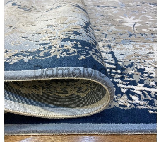 Бавовняний килим Girit GR13A , BLUE BEIGE - Висока якість за найкращою ціною в Україні зображення 4.