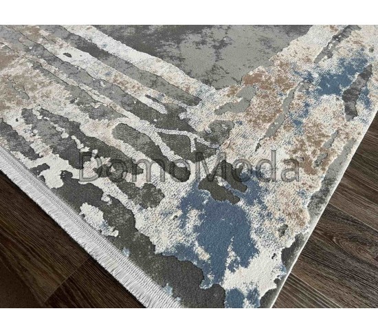 Бавовняний килим Girit GR14D , GREY BLUE - Висока якість за найкращою ціною в Україні зображення 2.