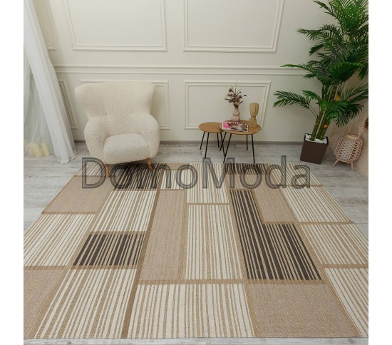 Безворсовый ковер LODA 139703 beige Купить в интернет магазине ДомоМода фото 5 Безворсовый ковер LODA 139703 beige - высокое качество по лучшей цене в Украине изображение 5.