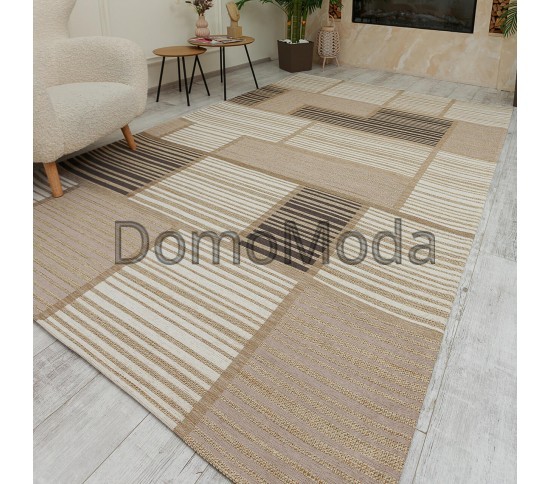 Безворсовый ковер LODA 139703 beige Купить в интернет магазине ДомоМода фото 4 Безворсовый ковер LODA 139703 beige - высокое качество по лучшей цене в Украине изображение 4.