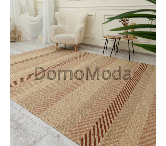 Безворсовий килим LODA 139704 beige Купити в інтернет магазині ДомоМода фото 6 Безворсовий килим LODA 139704 beige - Висока якість за найкращою ціною в Україні зображення 6.