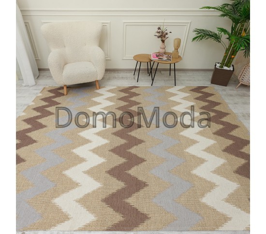 Безворсовий килим LODA 139705 beige - Висока якість за найкращою ціною в Україні зображення 6.