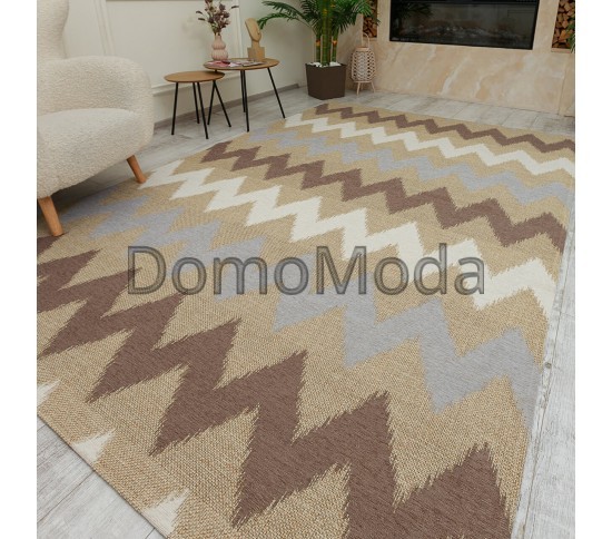 Безворсовий килим LODA 139705 beige - Висока якість за найкращою ціною в Україні
