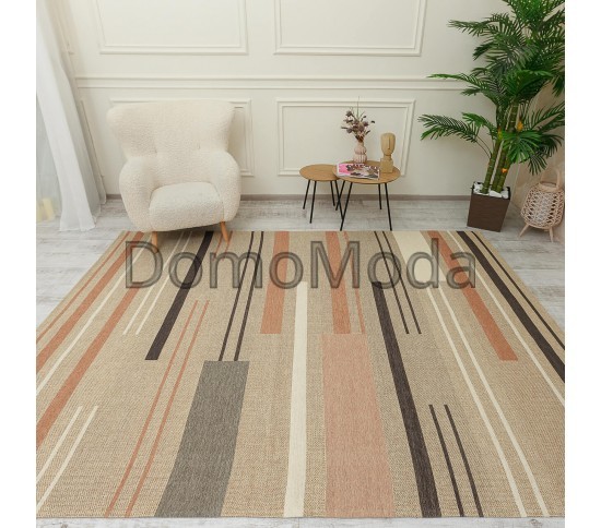 Безворсовый ковер LODA 139708 beige - высокое качество по лучшей цене в Украине изображение 7.