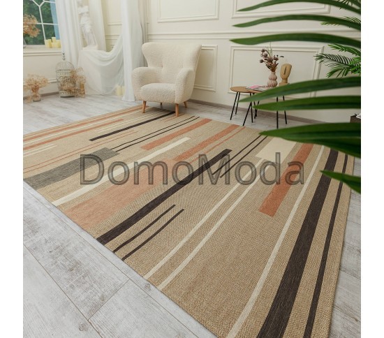 Безворсовый ковер LODA 139708 beige - высокое качество по лучшей цене в Украине изображение 2.