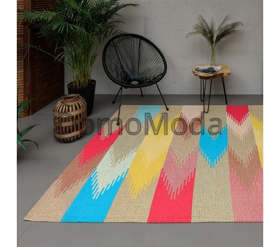 Безворсовый ковер LODA 139755 beige Купить в интернет магазине ДомоМода фото 3 Безворсовый ковер LODA 139755 beige - высокое качество по лучшей цене в Украине изображение 3.