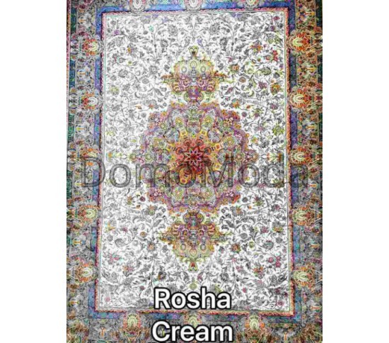 Иранский ковер Diba Carpet Rosha cream - высокое качество по лучшей цене в Украине