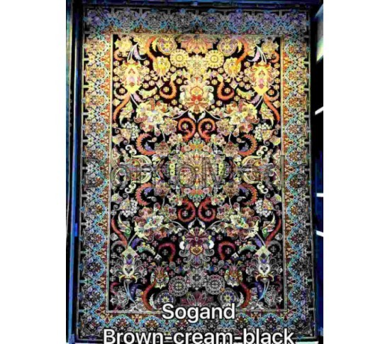 Іранський килим Diba Carpet Sogan brown-cream-black - Висока якість за найкращою ціною в Україні