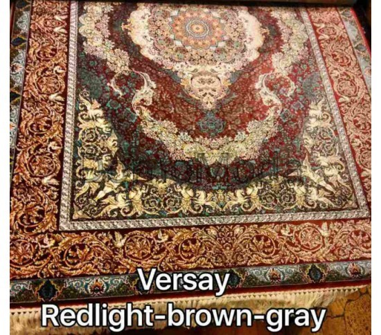 Иранский ковер Diba Carpet Versay redlight-brown-gray Купить в интернет магазине ДомоМода Иранский ковер Diba Carpet Versay redlight-brown-gray - высокое качество по лучшей цене в Украине