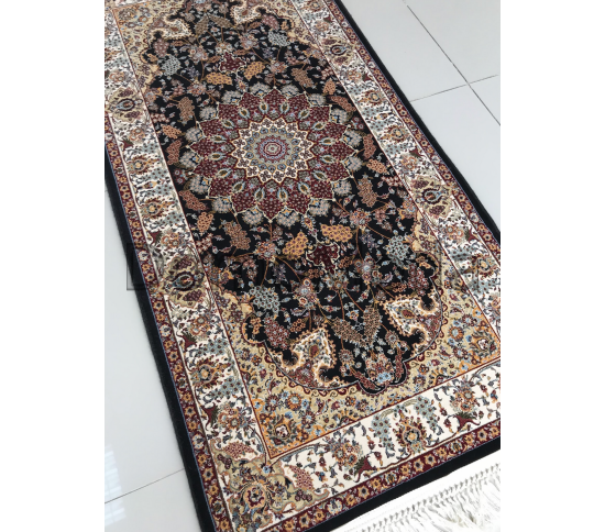 Высокоплотный ковер Abrishim 3808 navy / cream Купить в интернет магазине ДомоМода фото 3 Высокоплотный ковер Abrishim 3808 navy / cream - высокое качество по лучшей цене в Украине изображение 3.