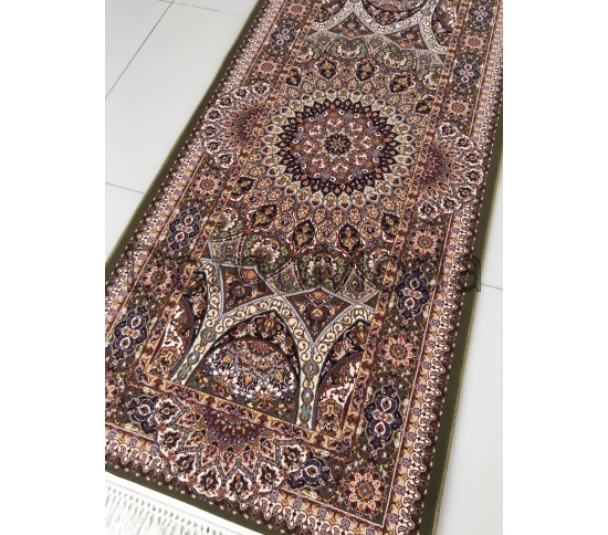 Високощільний килим Abrishim 3809A GREEN / GREEN - Висока якість за найкращою ціною в Україні зображення 2.