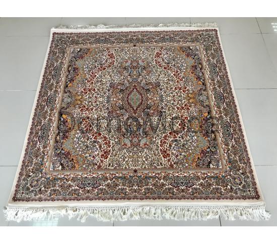 Високощільний килим Abrishim 3812A Cream / Cream - Висока якість за найкращою ціною в Україні зображення 2.