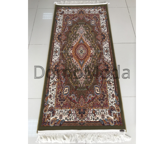 Високощільний килим Abrishim 3824A GREEN / CREAM - Висока якість за найкращою ціною в Україні