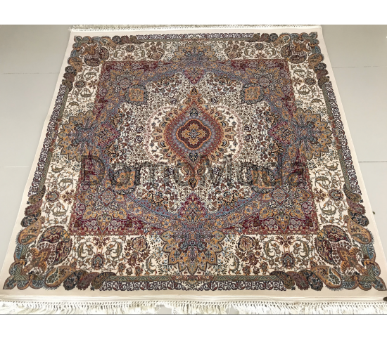 Високощільний килим Abrishim  3824A cream / cream - Висока якість за найкращою ціною в Україні зображення 3.