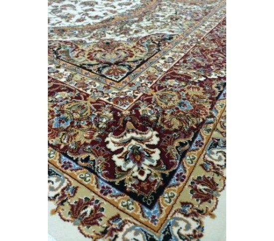 Високощільний килим Abrishim 3811A Cream / D.Red - Висока якість за найкращою ціною в Україні зображення 4.