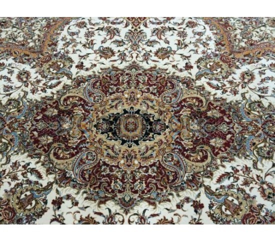 Високощільний килим Abrishim 3811A Cream / D.Red - Висока якість за найкращою ціною в Україні зображення 5.