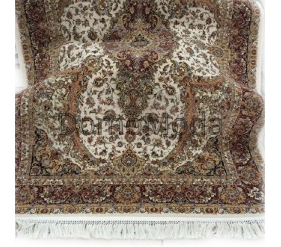 Високощільний килим Abrishim 3811A Cream / D.Red - Висока якість за найкращою ціною в Україні зображення 9.