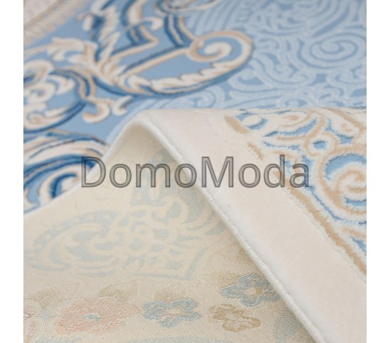 Високощільний килим Belmond K184A L. BLUE-H.B CREAM - Висока якість за найкращою ціною в Україні зображення 3.
