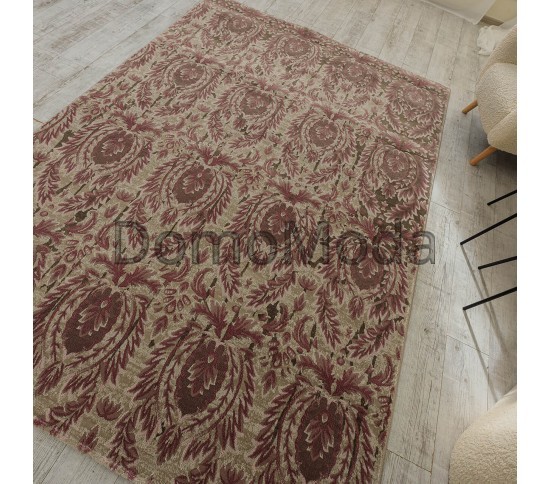 Високощільний килим Crystal 9553A Tulip Wood-Cream - Висока якість за найкращою ціною в Україні зображення 4.