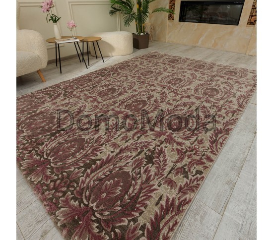 Високощільний килим Crystal 9553A Tulip Wood-Cream - Висока якість за найкращою ціною в Україні