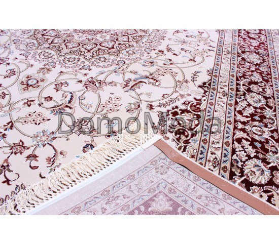 Високощільний килим Esfahan 4878A ivory-d.red - Висока якість за найкращою ціною в Україні зображення 3.