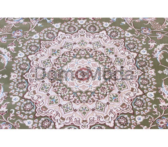 Високощільний килим Esfahan 4878A green-ivory - Висока якість за найкращою ціною в Україні зображення 4.