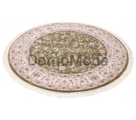 Високощільний килим Esfahan 4904A green-ivory - Висока якість за найкращою ціною в Україні зображення 4.