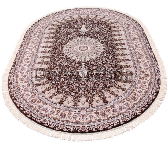 Високощільний килим Esfahan 4996A d.brown-ivory - Висока якість за найкращою ціною в Україні зображення 6.