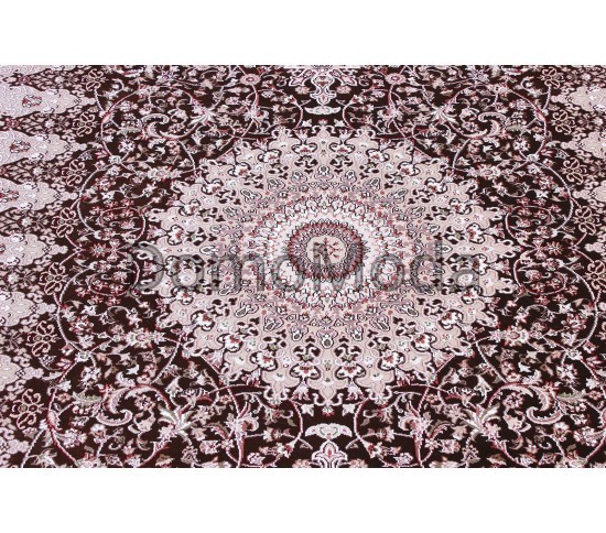 Високощільний килим Esfahan 4996A d.brown-ivory - Висока якість за найкращою ціною в Україні зображення 4.