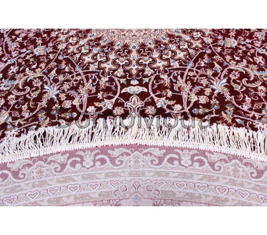 Високощільний килим Esfahan 4996A d.red-ivory - Висока якість за найкращою ціною в Україні зображення 3.