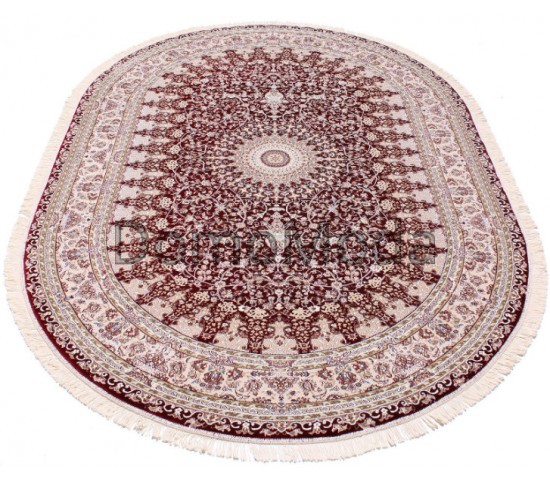 Високощільний килим Esfahan 4996A d.red-ivory - Висока якість за найкращою ціною в Україні зображення 2.