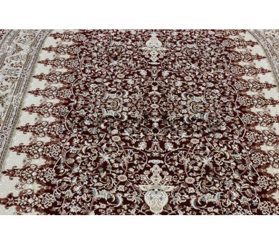 Высокоплотный ковер Esfehan 4996F d.red-ivory - высокое качество по лучшей цене в Украине изображение 4.