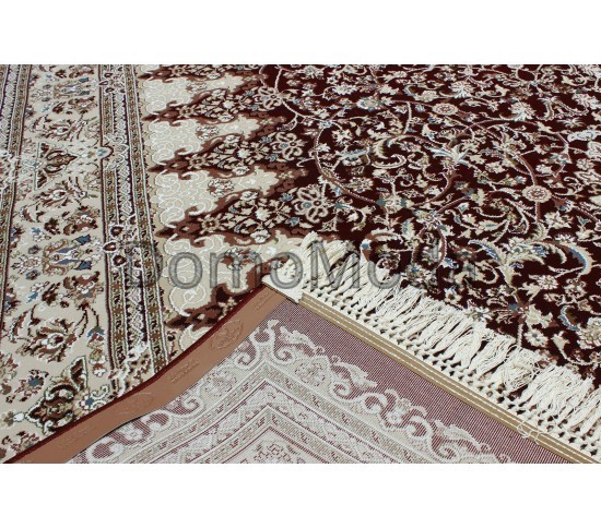 Высокоплотный ковер Esfehan 4996F d.red-ivory - высокое качество по лучшей цене в Украине изображение 3.