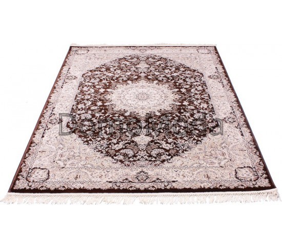 Високощільний килим Esfahan 7786A d.brown-ivory - Висока якість за найкращою ціною в Україні