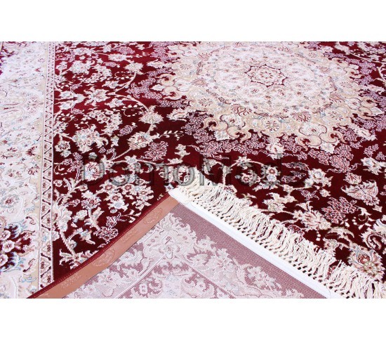 Високощільний килим Esfahan 7786A d.red-ivory - Висока якість за найкращою ціною в Україні зображення 2.