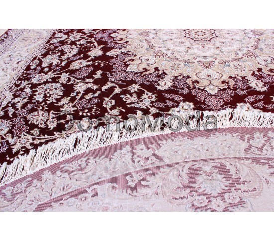 Високощільний килим Esfahan 7786A d.red-ivory - Висока якість за найкращою ціною в Україні зображення 3.