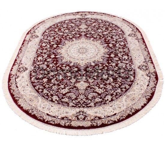 Високощільний килим Esfahan 7786A d.red-ivory - Висока якість за найкращою ціною в Україні зображення 5.