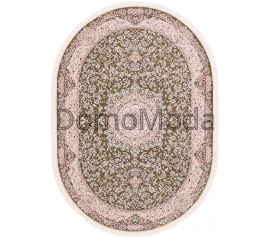 Високощільний килим Esfahan 7786A green-ivory - Висока якість за найкращою ціною в Україні зображення 3.