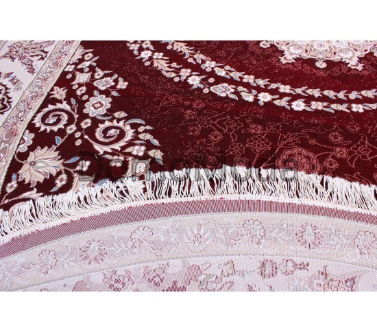 Високощільний килим Esfahan 7927A d.red-ivory - Висока якість за найкращою ціною в Україні зображення 4.