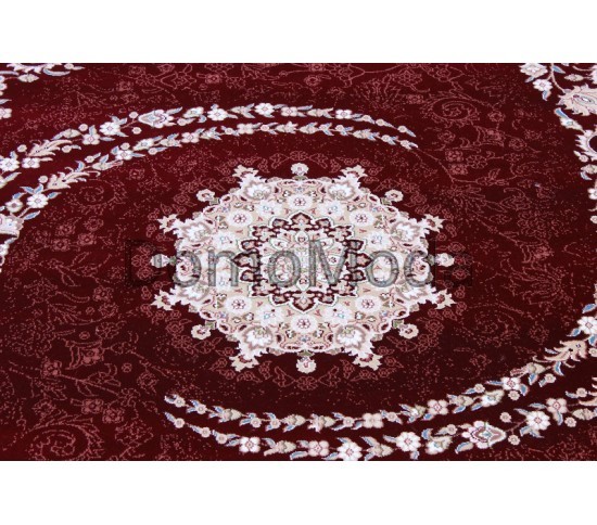 Високощільний килим Esfahan 7927A d.red-ivory - Висока якість за найкращою ціною в Україні зображення 3.