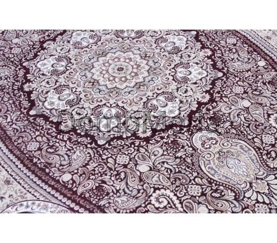 Высокоплотный ковер Esfehan 9648A d.red-ivory - высокое качество по лучшей цене в Украине изображение 4.