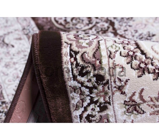 Високощільний килим Esfahan 9724A d.brown-ivory - Висока якість за найкращою ціною в Україні зображення 5.
