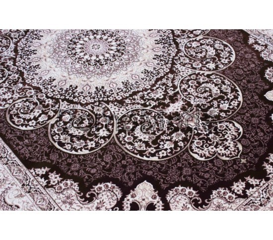 Високощільний килим Esfahan 9724A d.brown-ivory - Висока якість за найкращою ціною в Україні зображення 2.