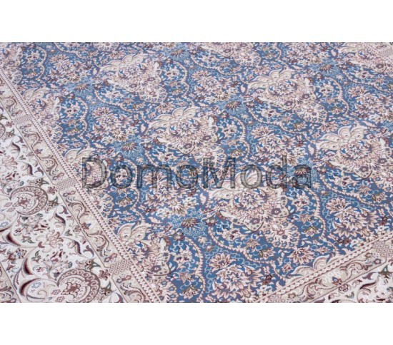 Высокоплотный ковер Esfehan 9915A blue-ivory Купить в интернет магазине ДомоМода фото 3 Высокоплотный ковер Esfehan 9915A blue-ivory - высокое качество по лучшей цене в Украине изображение 3.
